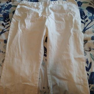 Isaac Mizrahi women's 18 white Cotton pants